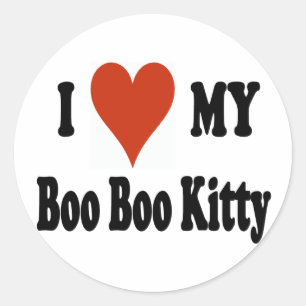 I Love My Boo Boo Kitty Merchandise Classic Round Sticker