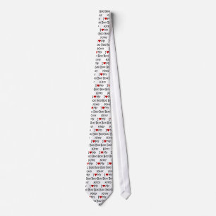 I Love My Boo Boo Kitty Tie