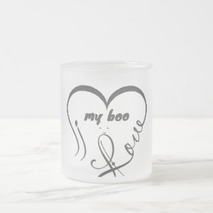 I Love My Boo • Forever & Always ^_^ Frosted Glass Coffee Mug