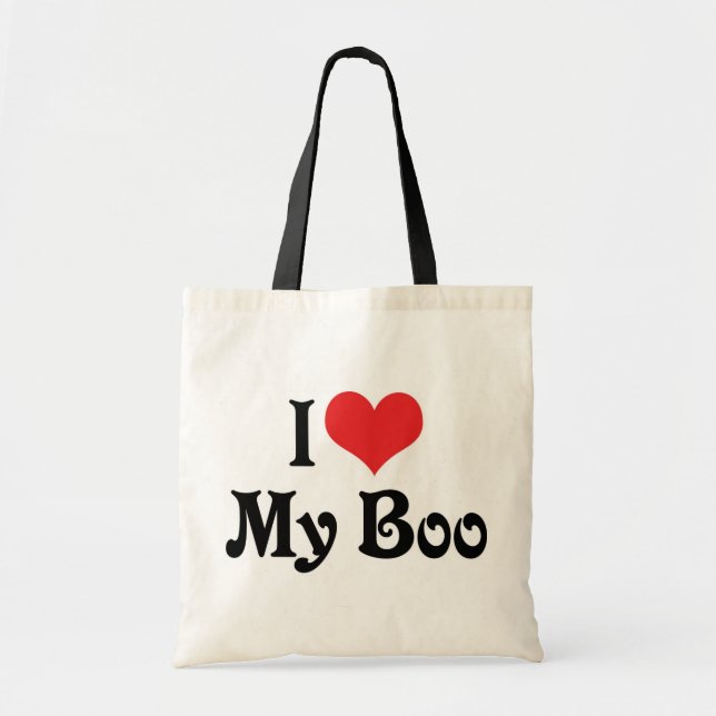 I Love My Boo Tote Bag (Front)