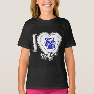 I Love My Boo With Your Photo T-Shirt