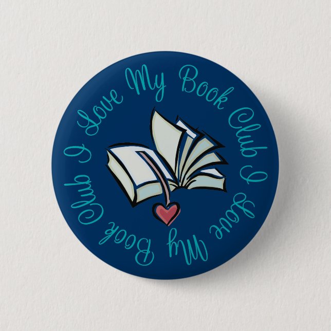 I Love My Bookclub 6 Cm Round Badge (Front)