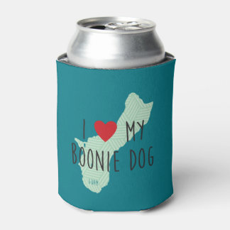 I Love My Boonie Dog Can Cooler
