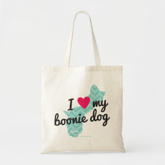I Love My Boonie Dog Tote Bag