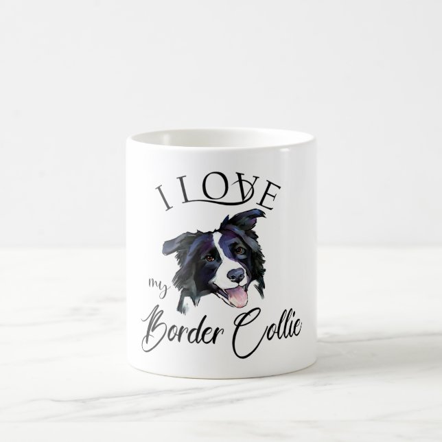 I Love My Border Collie Coffee Mug (Center)