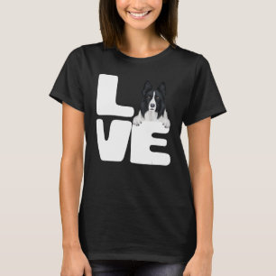 I Love My Border Collie Dog Lover T-Shirt