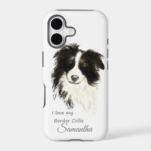 I love my Border Collie Dog Quote Custom Name