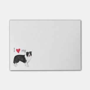 I Love my Border Collie Post-it Notes