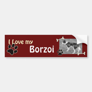 I love my Borzoi Bumper Sticker