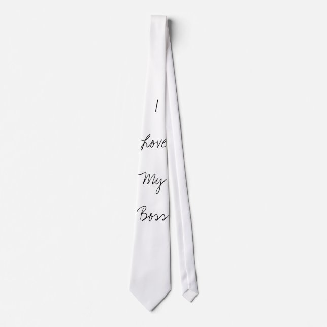 I Love My Boss Tie (Front)