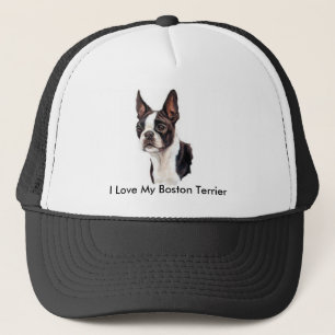 I Love My Boston Terrier Cap