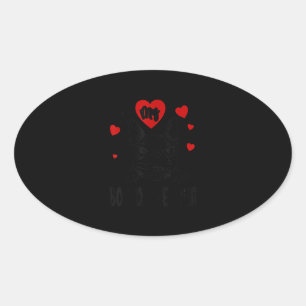 I Love My Boston Terrier Gifts For Dog Lovers Oval Sticker