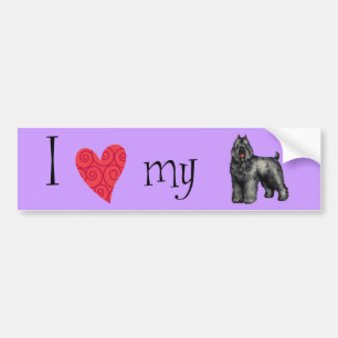 I Love my Bouvier Bumper Sticker