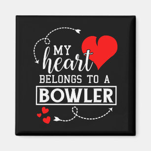 I Love My Bowler Husband Wife Gifts Valentines Day Magnet