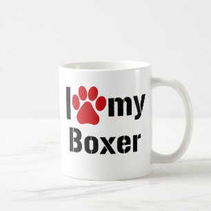 I Love My Boxer Coffee Mug