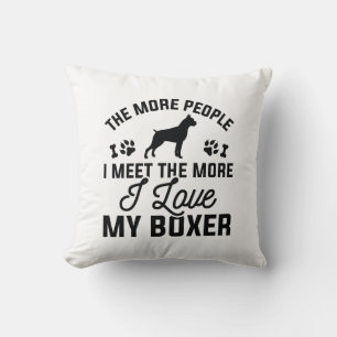 I Love My Boxer Cushion