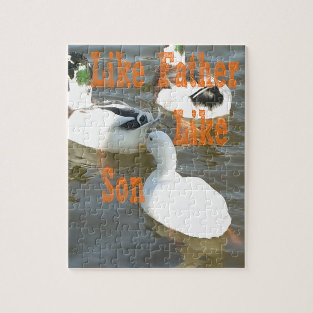I love my Boy like father like son Jigsaw Puzzle (Vertical)