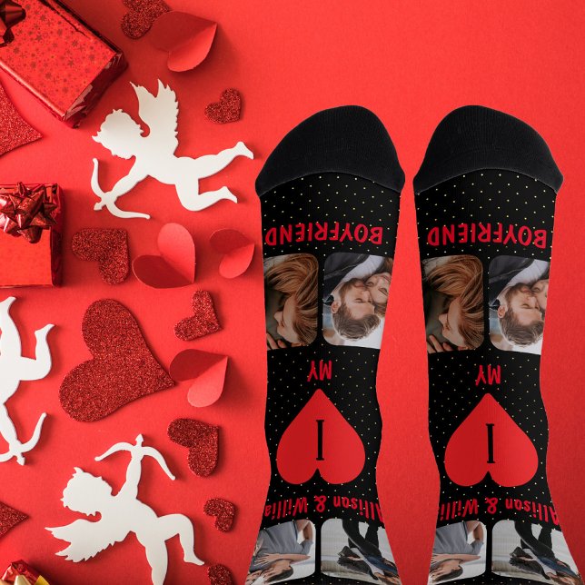 I Love My Boyfriend Couple 4 Photo | Names Socks (Creator Uploaded)