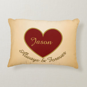 I Love My Boyfriend Custom Decorative Cushion