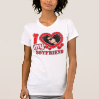 I Love My Boyfriend Custom Heart Photo