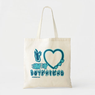 I Love My Boyfriend Custom  Tote Bag