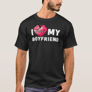 I Love My Boyfriend Girlfriend Couple T-Shirt
