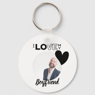 I Love My BOYFRIEND Husband DAD Grandpa Brother Key Ring