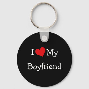 I Love My Boyfriend Keychain