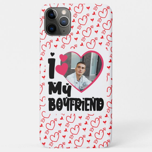 I Love My Boyfriend Personalised Photo Case-Mate i Case-Mate iPhone Case (Back)