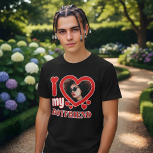 I Love My Boyfriend Personalised Tri-Blend Shirt