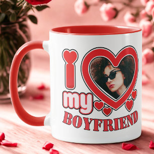 I Love My Boyfriend Personalized Mug