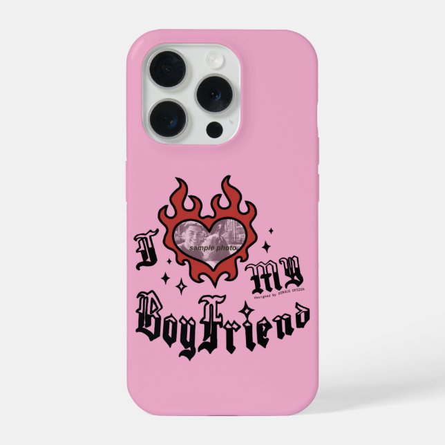 I Love My Boyfriend - Red - DingusDesign  iPhone Case (Back)