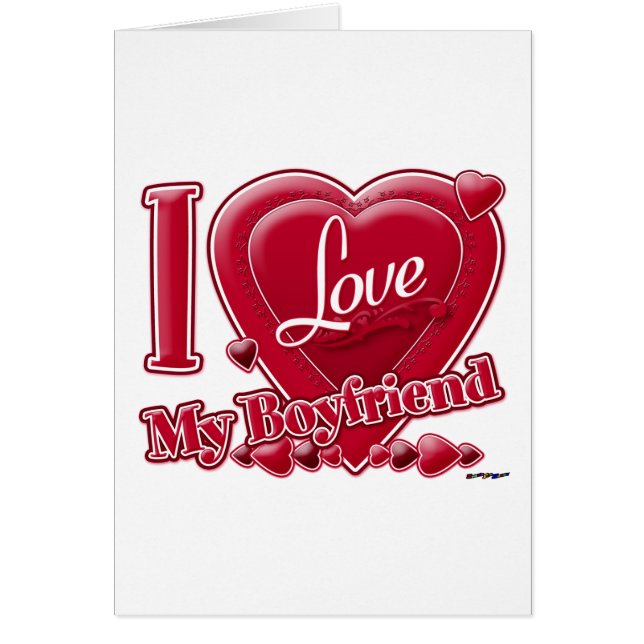 I Love My Boyfriend red - heart (Front)