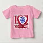 I Love My Boyfriend red heart - photo Baby T-Shirt<br><div class="desc">I Love My Boyfriend red heart - photo</div>
