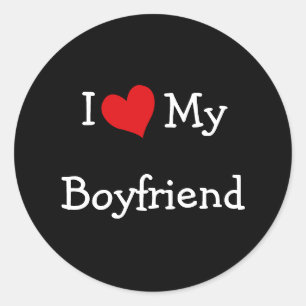 I Love My Boyfriend Stickers