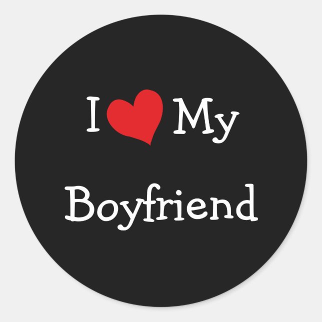 I Love My Boyfriend Stickers (Front)