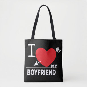 I Love My Boyfriend   Tote Bag