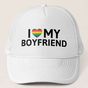 I Love My Boyfriend Trucker Hat