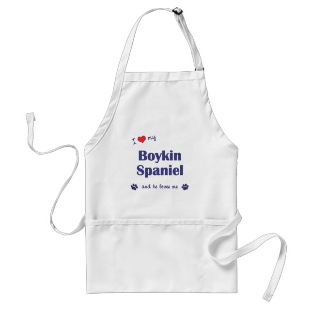 I Love My Boykin Spaniel (Male Dog) Standard Apron (Front)