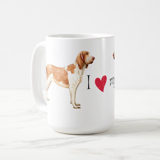 I Love my Bracco Italiano Coffee Mug (Front Left)