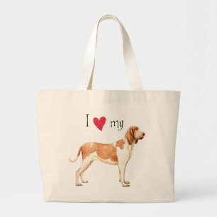 I Love my Bracco Italiano Large Tote Bag
