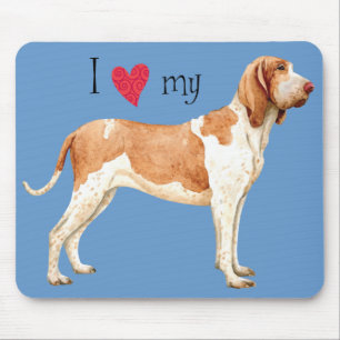 I Love my Bracco Italiano Mouse Mat