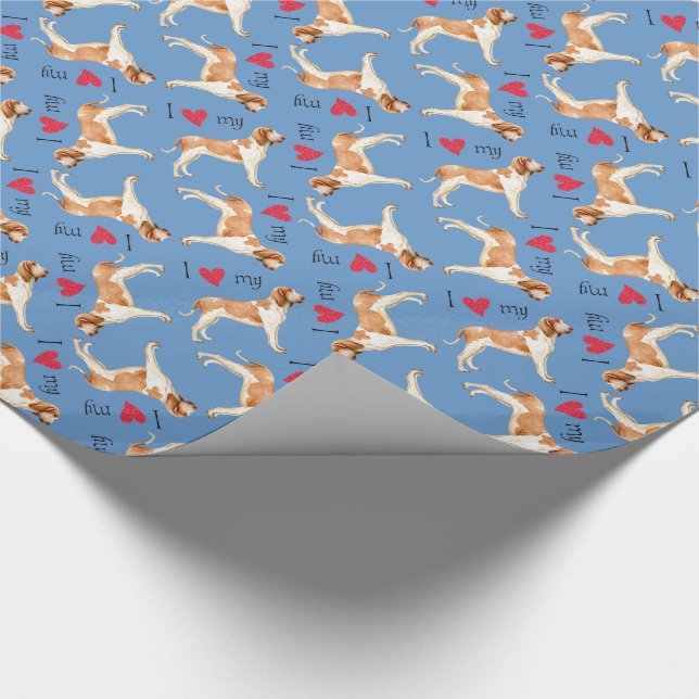 I Love my Bracco Italiano Wrapping Paper (Corner)