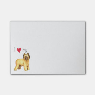 I Love my Briard Post-it Notes