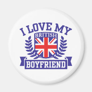 I Love My British Boyfriend Magnet