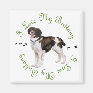 I Love My Brittany Magnet
