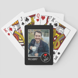 I Love My Bro, Custom Photo – Personalised Playing Cards