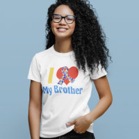 I Love My Brother Autism Awareness Custom T-Shirt