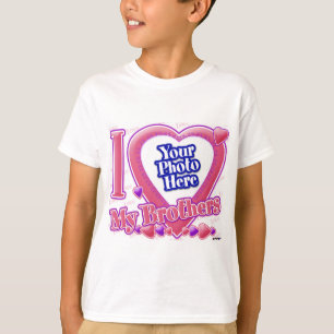 I Love My Brothers pink/purple - photo T-Shirt