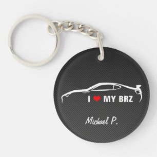 I Love my BRZ - add your photo! Key Ring